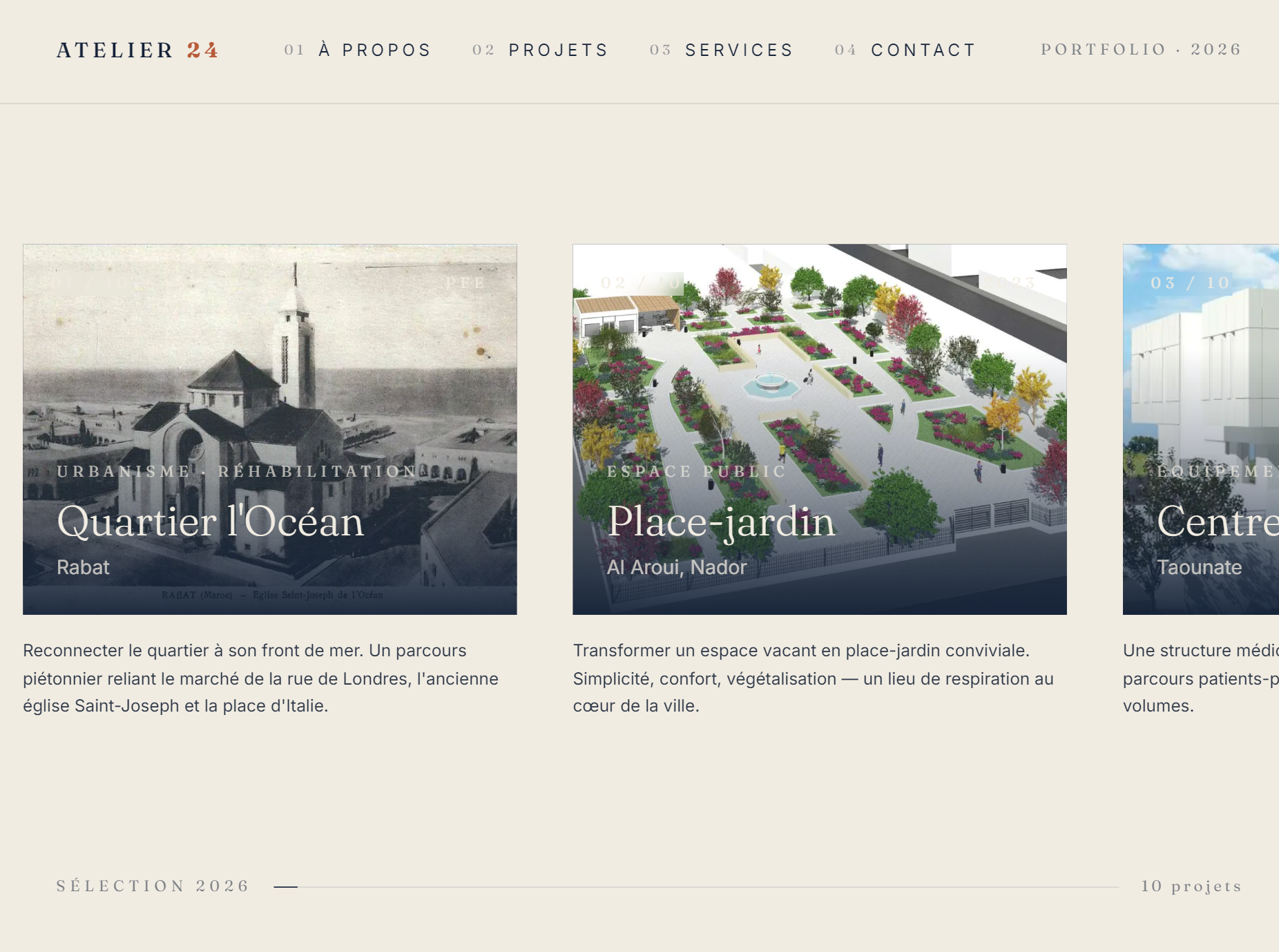 Atelier 24 Portfolio d'architecture